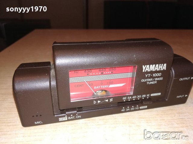 yamaha yt-1000 guitar/bass tuner-внос англия, снимка 12 - Струнни инструменти - 20694315