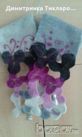 ръчно изработен шал, снимка 3 - Шапки - 19894602