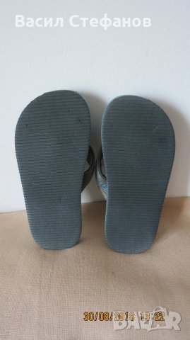 Детски джапанки - сиви, снимка 2 - Детски сандали и чехли - 22579922
