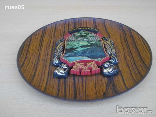 Сувенир чиния немски за стена от изкуствен материал, снимка 5 - Други ценни предмети - 15071187