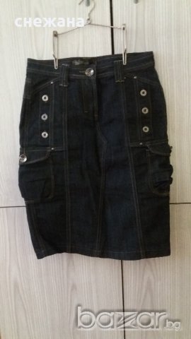 дънкова пола, снимка 4 - Поли - 18683330