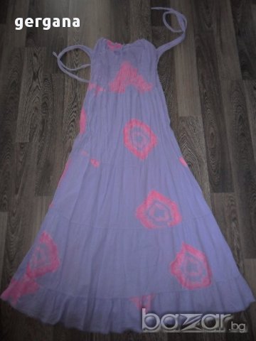 дълга лятна ефирна  рокля размер М, снимка 3 - Рокли - 10435186