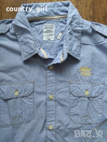 tommy hilfiger - страхотна мъжка риза КАТО НОВА, снимка 6 - Ризи - 25230416