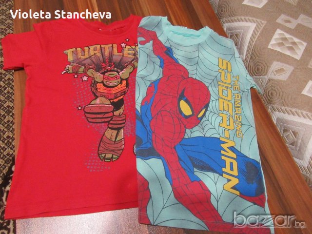 2 бр.ДЕТСКИ ТЕНИСКИ ЗА МОМЧЕ
