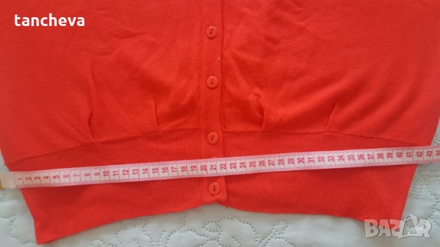 Нова жилетка в цвят диня - М, снимка 7 - Жилетки - 24383190