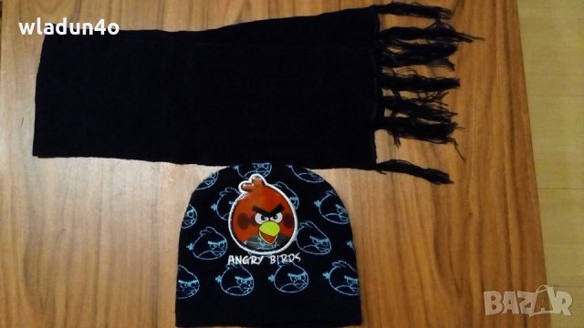 Шапка и шал Angry Birds, снимка 2 - Шапки, шалове и ръкавици - 23751763