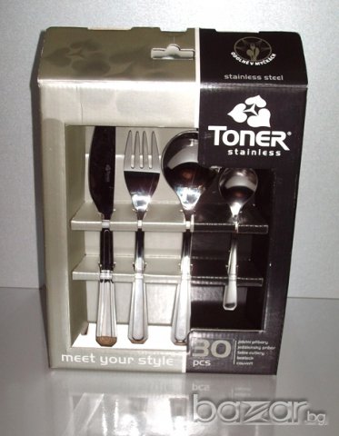 Комплект прибори за хранене TONER Country / 30 Pcs, снимка 3 - Прибори за хранене, готвене и сервиране - 15874164