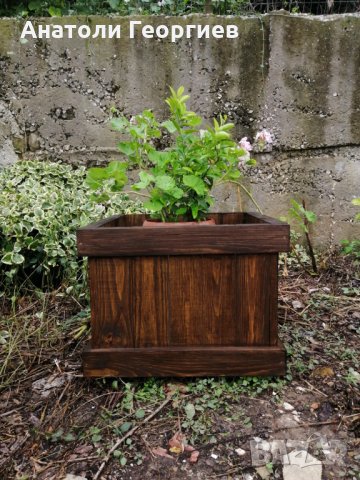Дървени саксии, (кашпи) за растения, снимка 16 - Саксии и кашпи - 24911809