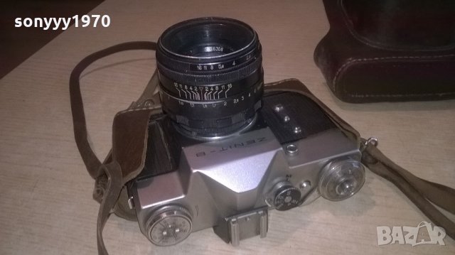 zenit b-made in ussr-ретро фотоапарат+кожен кобур, снимка 9 - Фотоапарати - 21759364