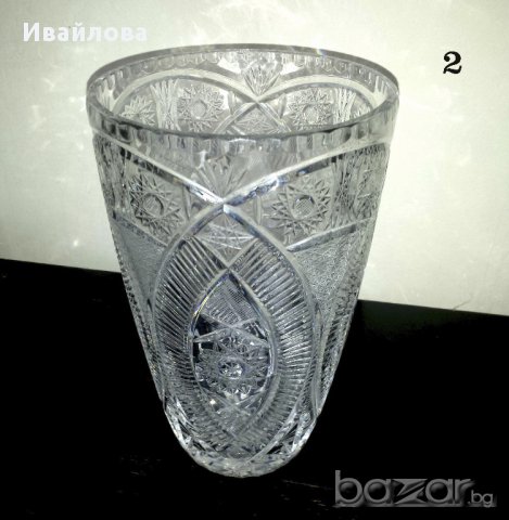 Кристални вази - различни форми и размери, снимка 3 - Други стоки за дома - 14881628