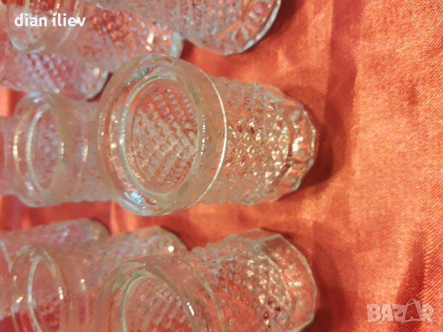 Ретро кристални чашки, снимка 4 - Чаши - 25035711