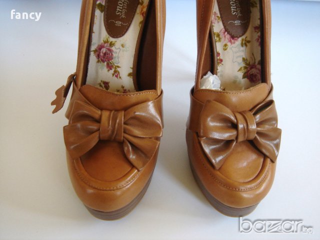 Обувки от естествена кожа на висок ток, снимка 2 - Дамски обувки на ток - 5943484