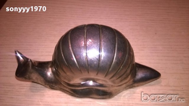 Красив и стилен охлюв-14/7/7см-внос швеицария, снимка 5 - Антикварни и старинни предмети - 16319665