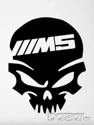 Код 24. Стикер Череп за Бмв / Skull, снимка 5 - Аксесоари и консумативи - 9659366