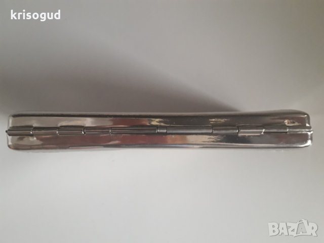 Стилна сребриста табакера с красиви арабски орнаменти / 100 мм. циг. , снимка 10 - Табакери - 25750356