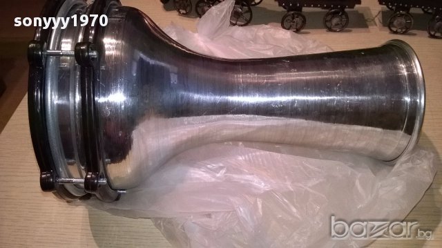 НОВА Тарамбука-алуминиева-инокс-31/21см-внос сирия, снимка 6 - Ударни инструменти - 15004159