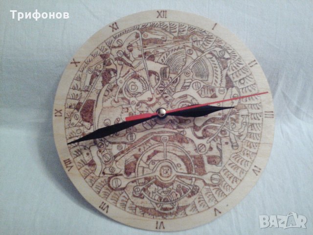 Часовници - ръчна изработка - пирографирани, снимка 11 - Други ценни предмети - 22226885