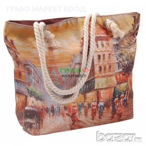 Лятна текстилна чанта с цип - различни модели, снимка 1 - Чанти - 15887132