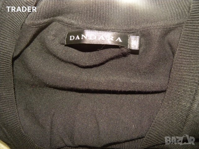 Дамска черна ластична рокля DANDARA, размер М, снимка 15 - Рокли - 23222418