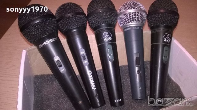 akg/shure/behringer/yamaha-микрофони 125лв за броика, снимка 10 - Микрофони - 19385202