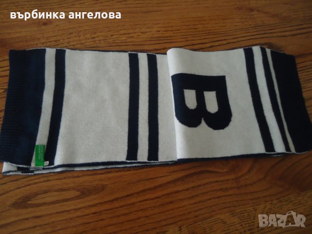 Шал плетиво United colors of Benetton, снимка 2 - Шапки - 22595950