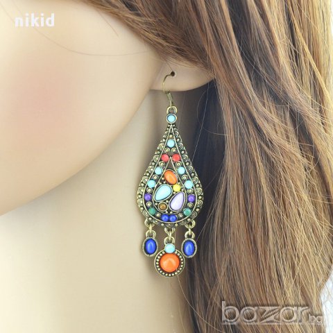 невероятни хит обеци с мъниста dolce&gabbana реплика, снимка 2 - Обеци - 13592307