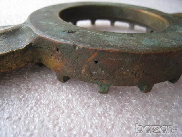 Старинна бронзова немска затварачка за буркани 1930г, снимка 3 - Антикварни и старинни предмети - 20448507
