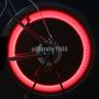 2X червени LED светлини за капачки на вентили на велосипед, кола, мотор, колело Neon, снимка 2