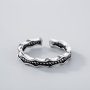 Сребърен пръстен Ивици, снимка 1 - Пръстени - 19831720