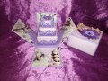 Експлодираща кутия с торта, обувки, подарък за рожден ден, сватба, годеж, кръщене, бебе, прощъпулник, снимка 7