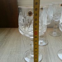 Кристални чаши за вино гравирани, снимка 9 - Антикварни и старинни предмети - 22330718
