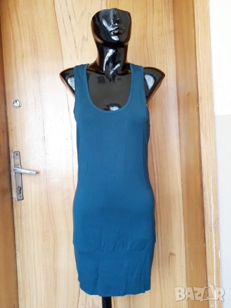 Тюркоазена спортна рокля тип потник М, снимка 1