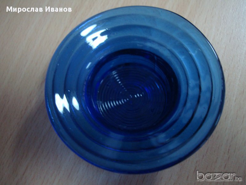стъклен свещник, снимка 1