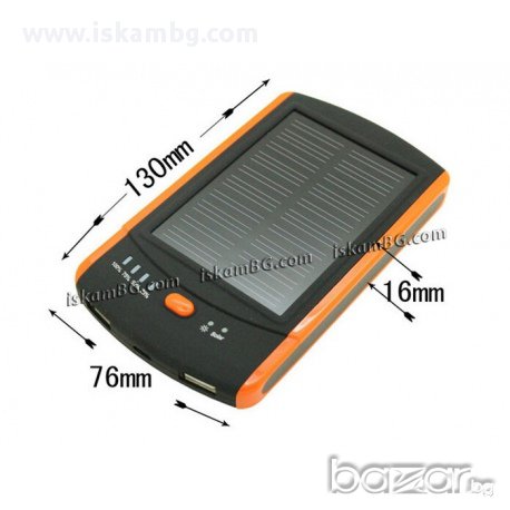 Соларна Външна батерия 6000mAh - код 1059, снимка 1