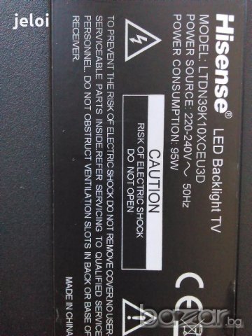 Hisense  LTDN39k10xceu3d, снимка 2 - Части и Платки - 18185742