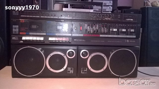Sound electronic pc-190 hi-fi голям двукасетъчен, снимка 9 - Радиокасетофони, транзистори - 13786000