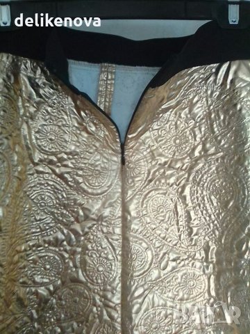 DKNY. Donna Karan New York. Size 14 Златна/златиста пола, снимка 3 - Поли - 24869213