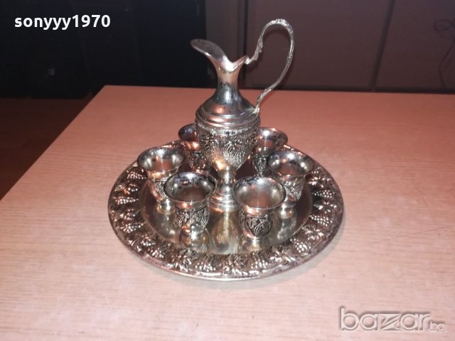 ретро колекция-поднос с кана и 6 чаши-внос швеицария, снимка 14 - Колекции - 20403358