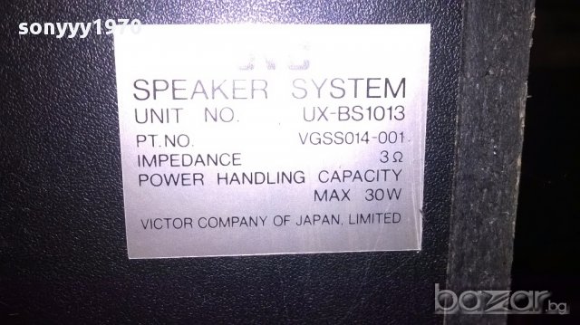 Jvc ux-bs1013 japan-2 броя-26/26/17см-внос швеицария, снимка 13 - Тонколони - 15704610
