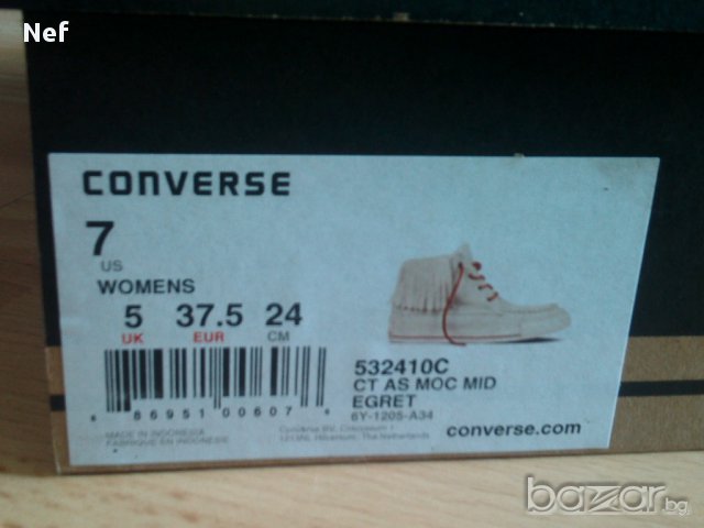Нови Converse All Star Moccasins, оригинал, снимка 9 - Дамски боти - 11794900