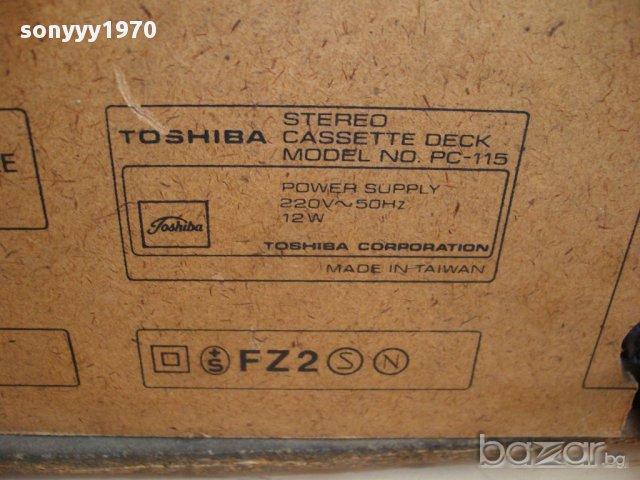 toshiba pc-115 stereo cassette deck-внос швеицария, снимка 12 - Ресийвъри, усилватели, смесителни пултове - 12109578