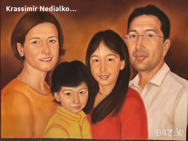 Рисувам портрети.Подарък за сватба,рожден ден и други поводи., снимка 17 - Картини - 17071461