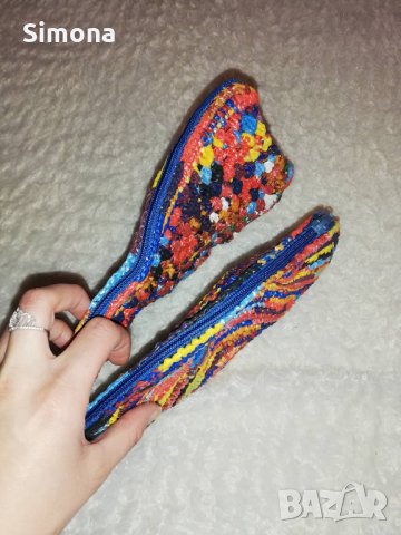 Ръчно плетени артикули от найлонови торбички, снимка 15 - Други - 24869364