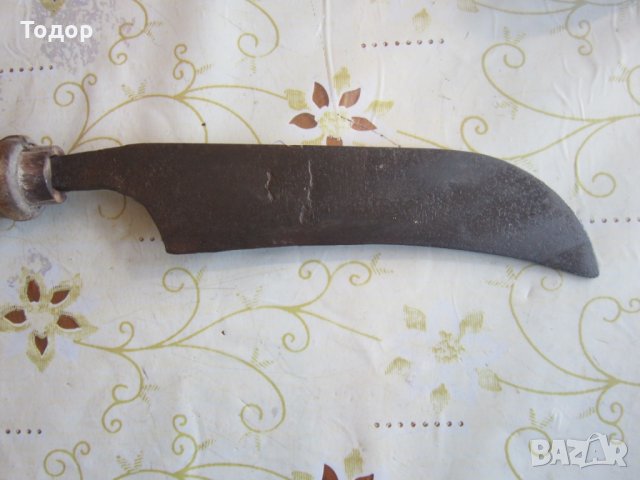 Стар немски сатър мачете нож брадва 19 век, снимка 4 - Колекции - 25591581