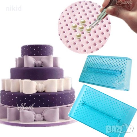 Пластмасова дъска с бодли за направа на дупки точки релеф за декор торта украса