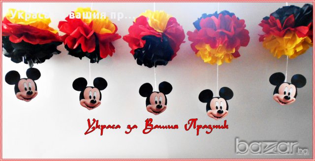 топки от тишу за украса на детски рожден ден,бебешко парти,кръщене,прощъпулник , пита, снимка 10 - Други - 17381425