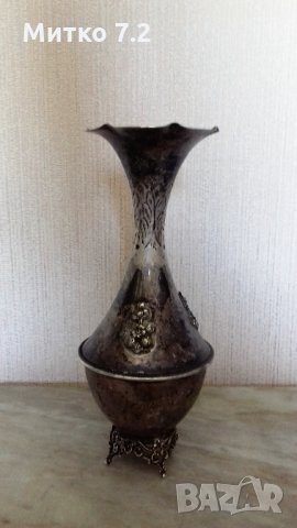 Стара сребърна ваза, снимка 3 - Антикварни и старинни предмети - 25806224