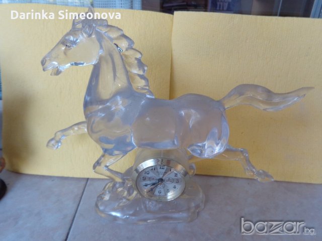 часовник настолен с кон и друг с  слонове, снимка 4 - Други - 18821056