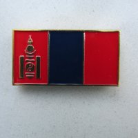  Значка - флаг на Монголия с магнитно закопчаване, снимка 4 - Други ценни предмети - 24389122