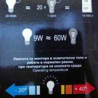 LED лампа "Lightex" 9W, E27, снимка 2 - Други стоки за дома - 25891291